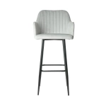 Барный стул (кресло) Mara Эмеральд ( Kingstyle 104 F B ), велюр Seven 324 (светло-серый), опора барная (черный) Барный стул (кресло) Mara Эмеральд ( Kingstyle 104 F B ), велюр Seven 324 (светло-серый), опора барная (черный)