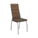 Стул DikLine Галс-М каркас хром / искусственная замша KL2 крем Стул DikLine Галс-М каркас хром / искусственная замша KL2 крем